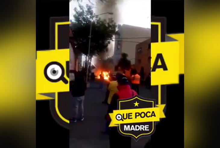 Incendian combis de la línea de Zicaltepec en “Las Brujas”