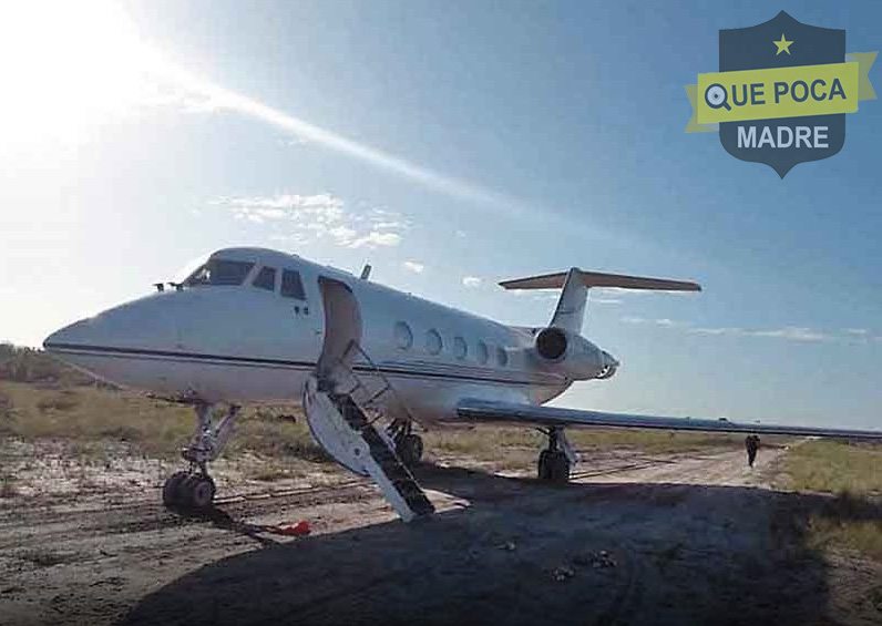 Encuentran avión utilizado para el trasiego de droga en Calakmul.