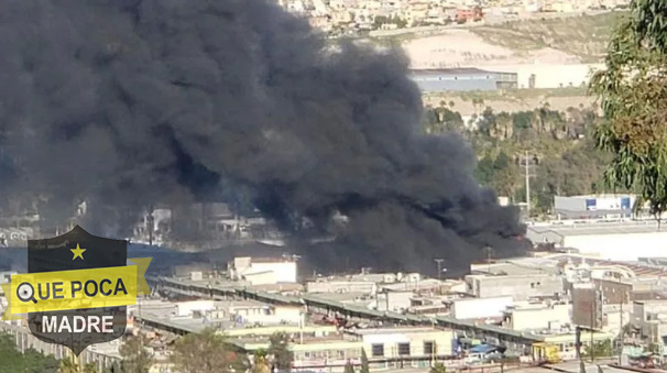 Incendio al interior de la fábrica Calinor de Tijuana, no se reportaron heridos de ningún tipo.