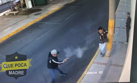 Balean a hombre que se resistió a un asalto en la ciudad de Puebla (Vídeo).