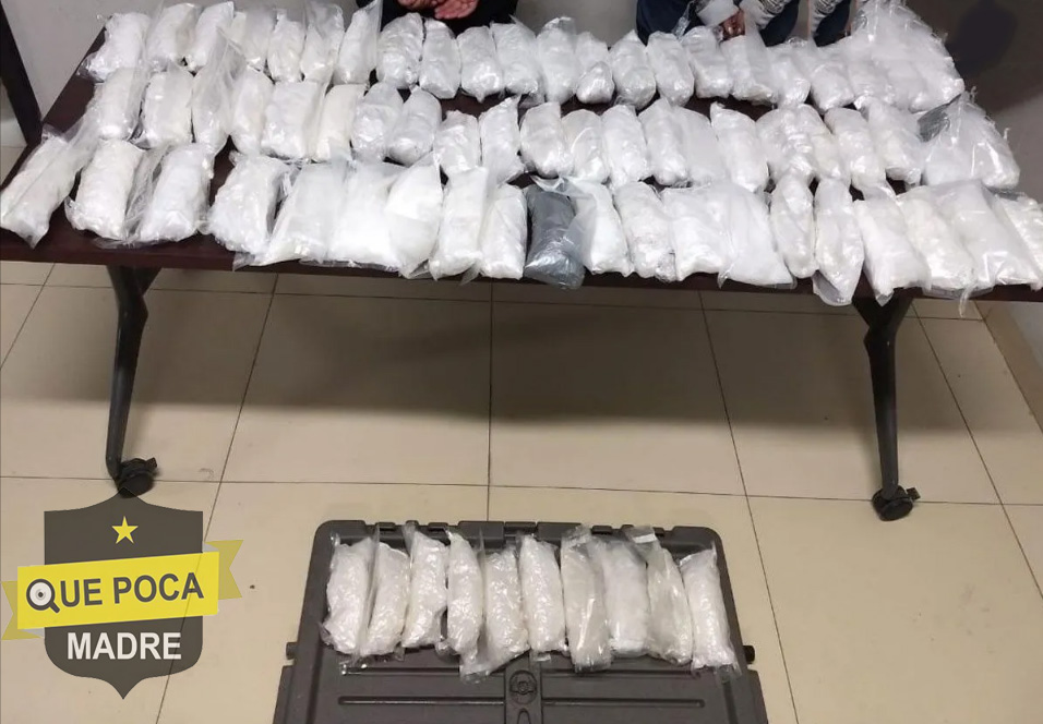 Decomisan 33 kilos de metanfetaminas y detienen a 2 en Tijuana.