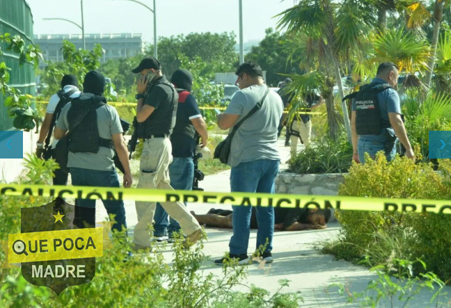 Reportan hombre bañado en sangre en la zona continental de Isla Mujeres.
