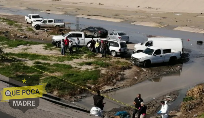 Encuentran cadáver envuelto en lona en el Río Tijuana.