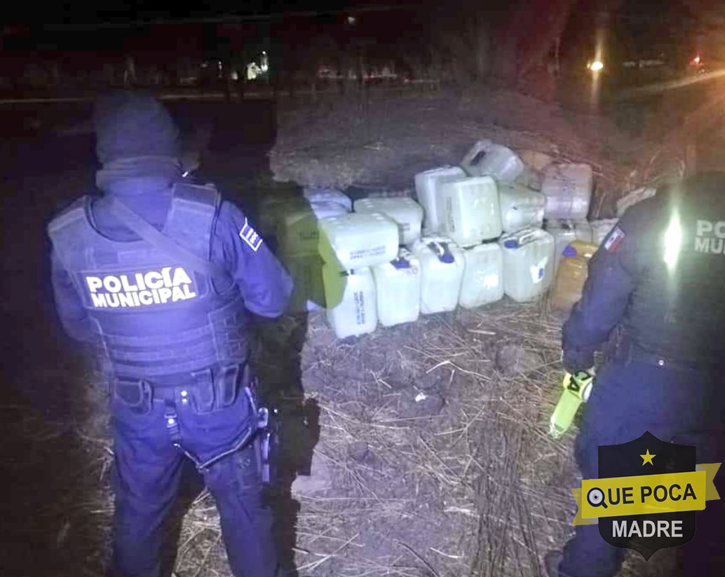 Elementos policiacos y del ejército encuentran toma clandestina en Querétaro.