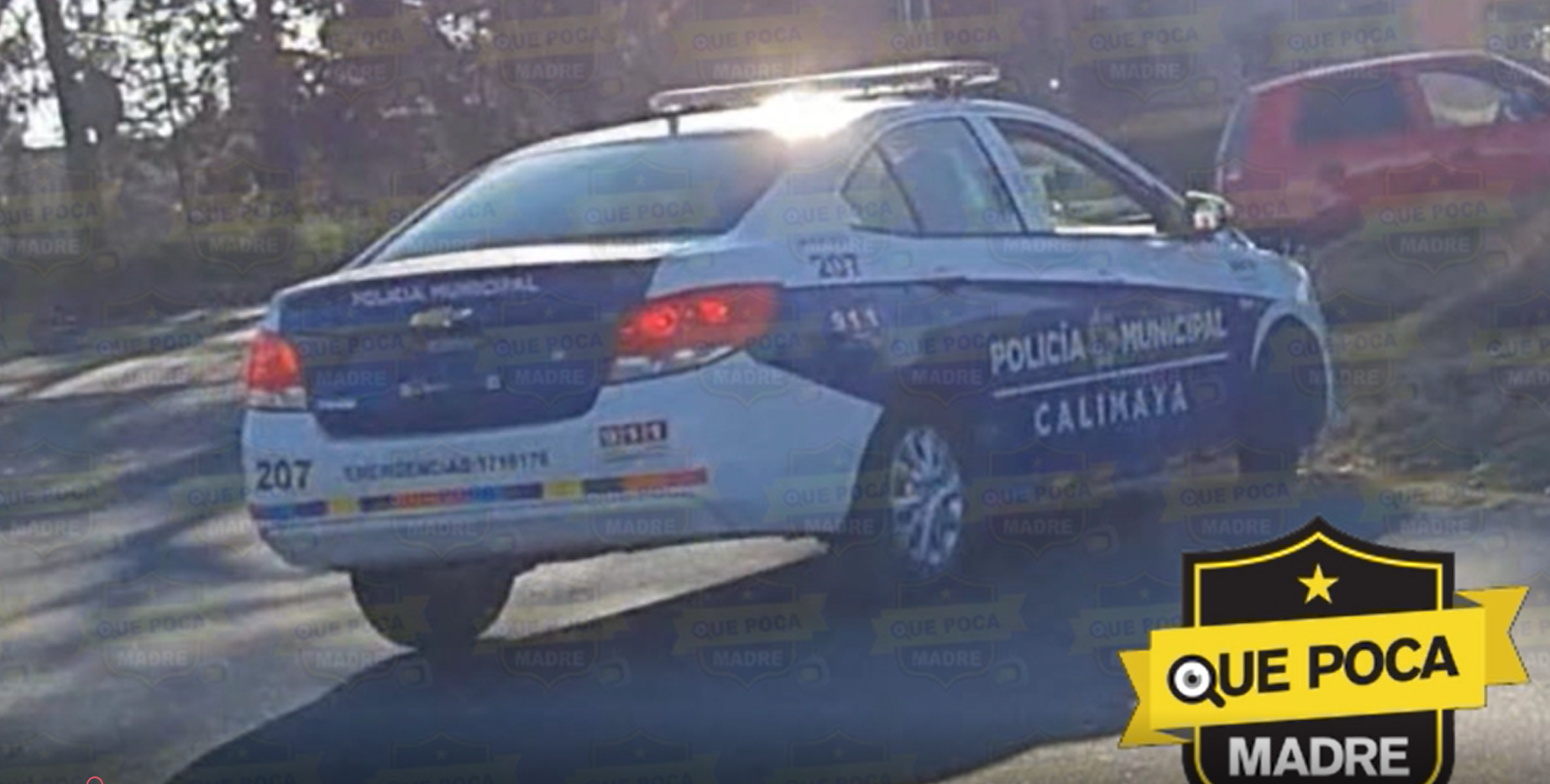 #Calimaya: Policía municipal intimida a conductor en la Toluca – Tenango.