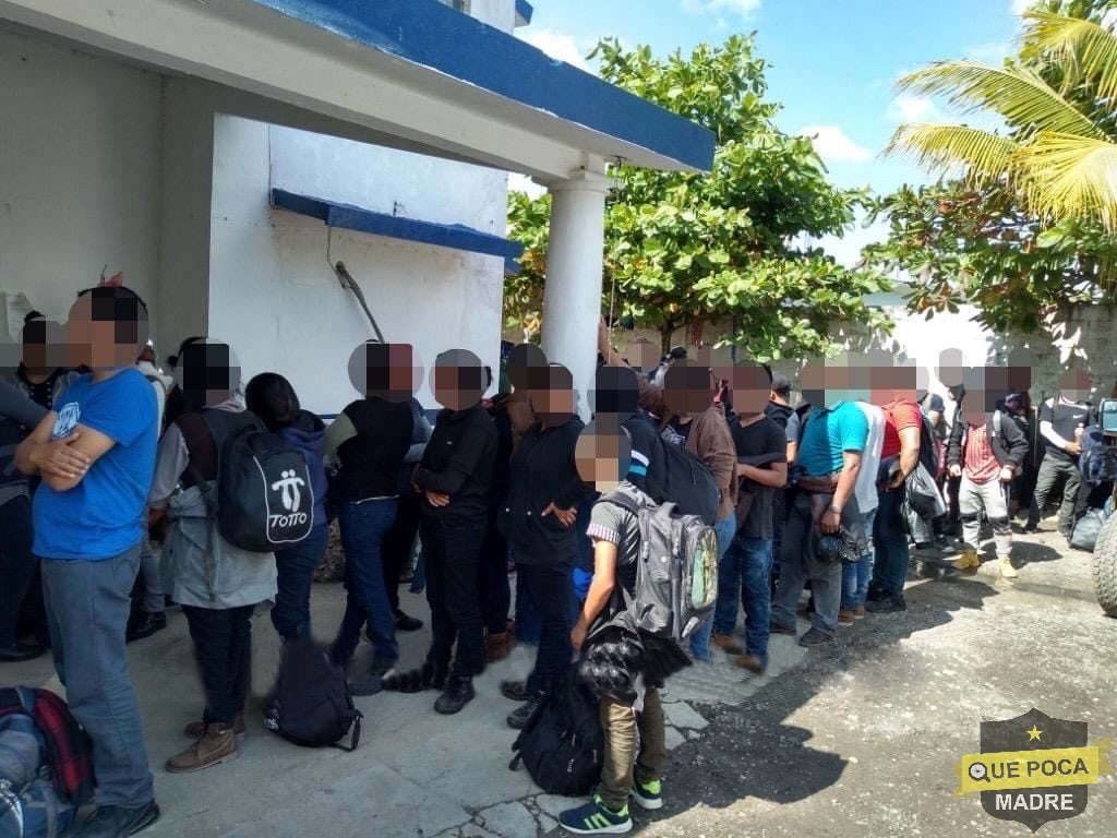 Rescatan a 117 migrantes en Veracruz.