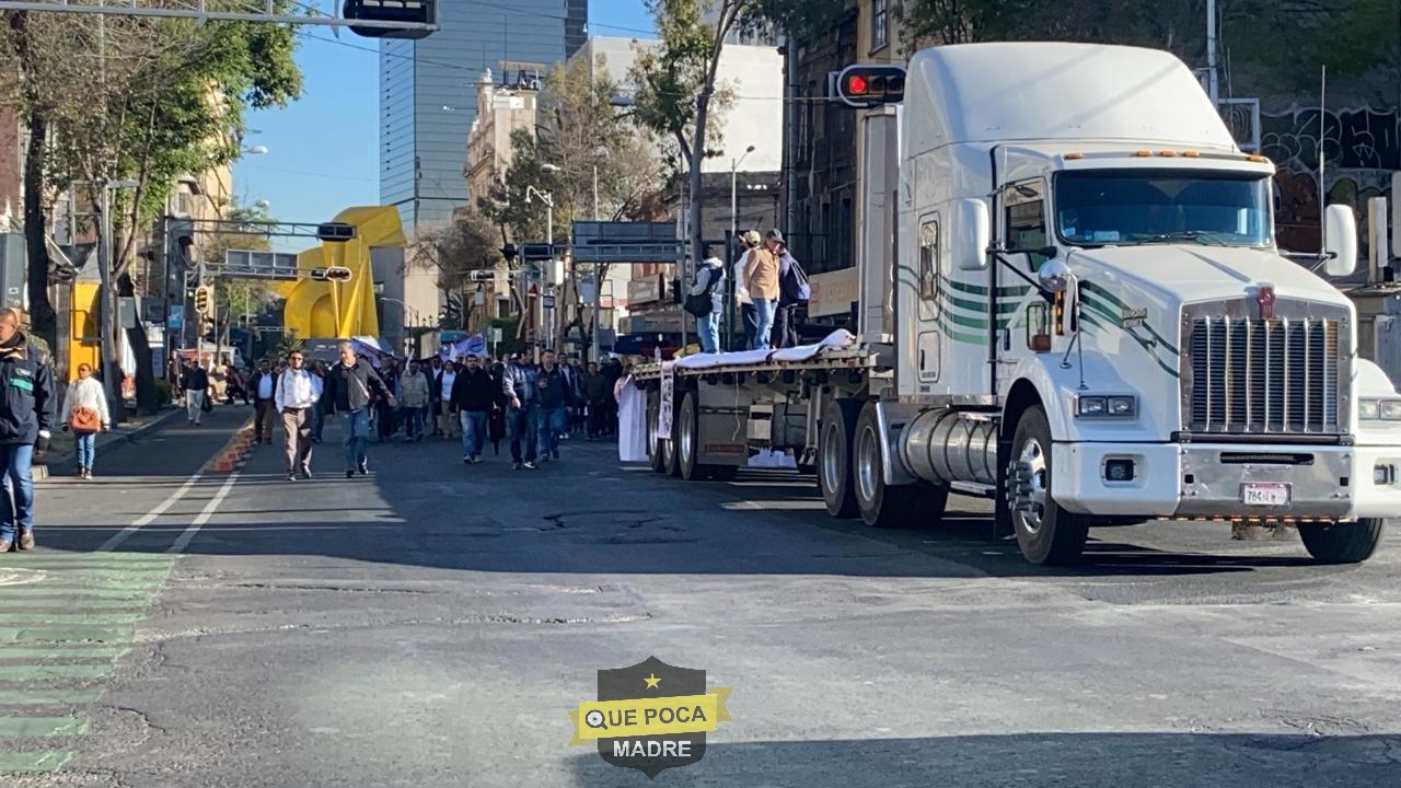 Marcha a la Segob afecta circulación en la CDMX.