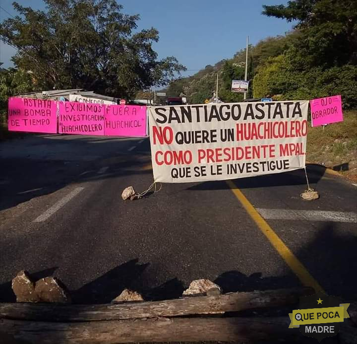 Pobladores acusan a edil de huachicolero en Oaxaca.