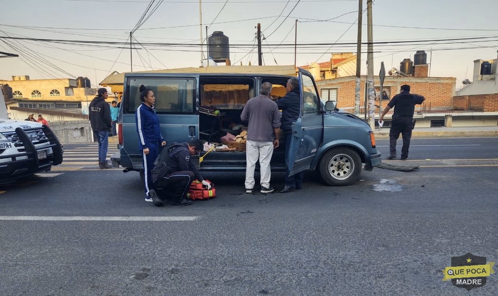 Accidente en Tlaxcala deja una mujer lesionada.