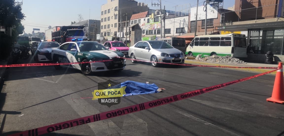 Adulto mayor muere atropellado en la CDMX.