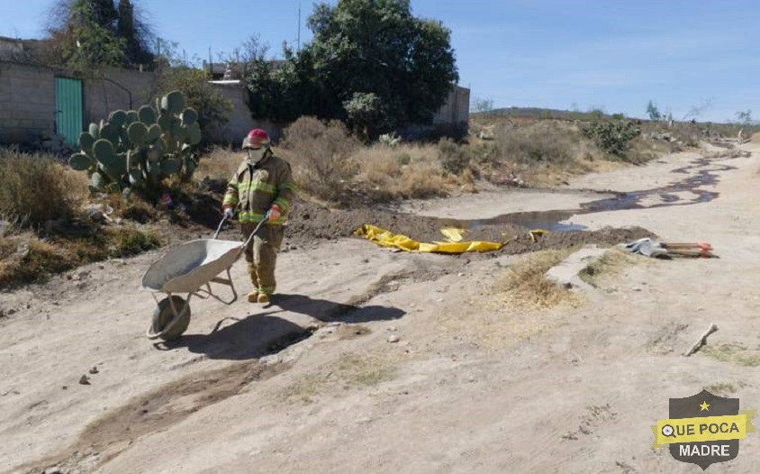 Toma clandestina provocó derrame de combustible en Hidalgo.