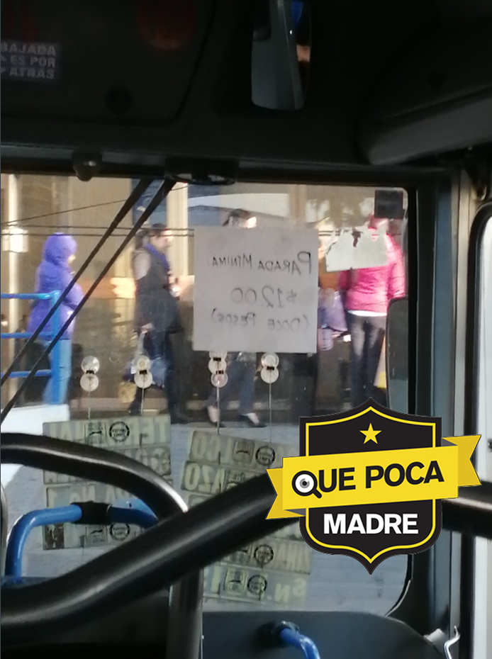 #EdoMéx: Unidades de transporte público cobran 12 pesos sin pirámide tarifaria.