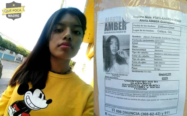Buscan a jovencita desaparecida en Guanajuato.