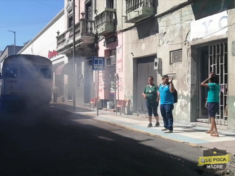 Denuncian transporte urbano contaminante en Veracruz.