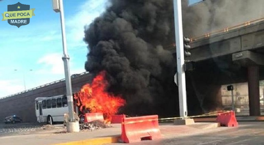 Se incendia camión en Chihuahua.