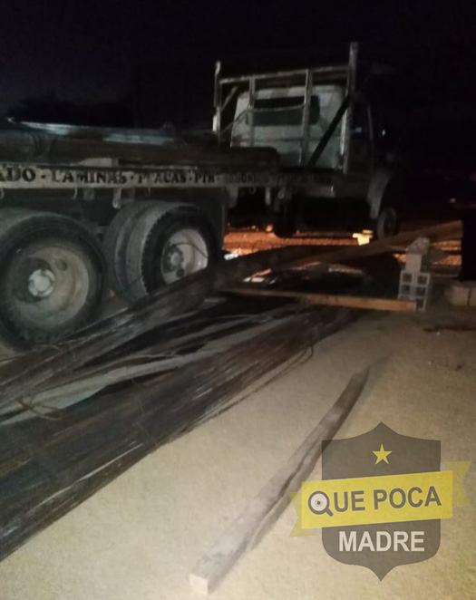 Hombre es aplastado por material y está grave en Mérida.