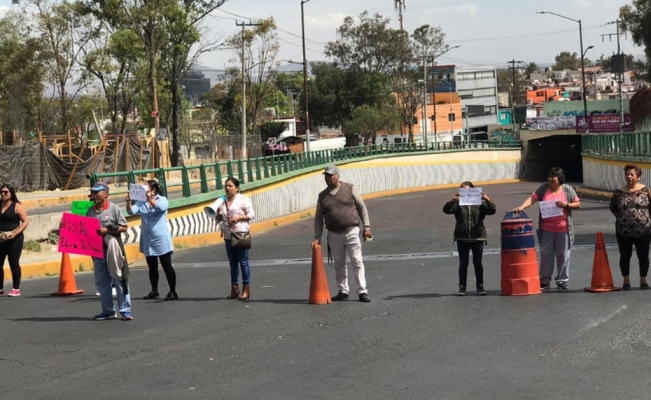 Protestan vecinos de Naucalpan por derribo de árboles.