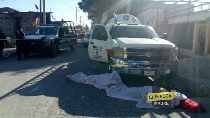 Asesinan a repartidor de gas y su esposa en Cuautitlán.