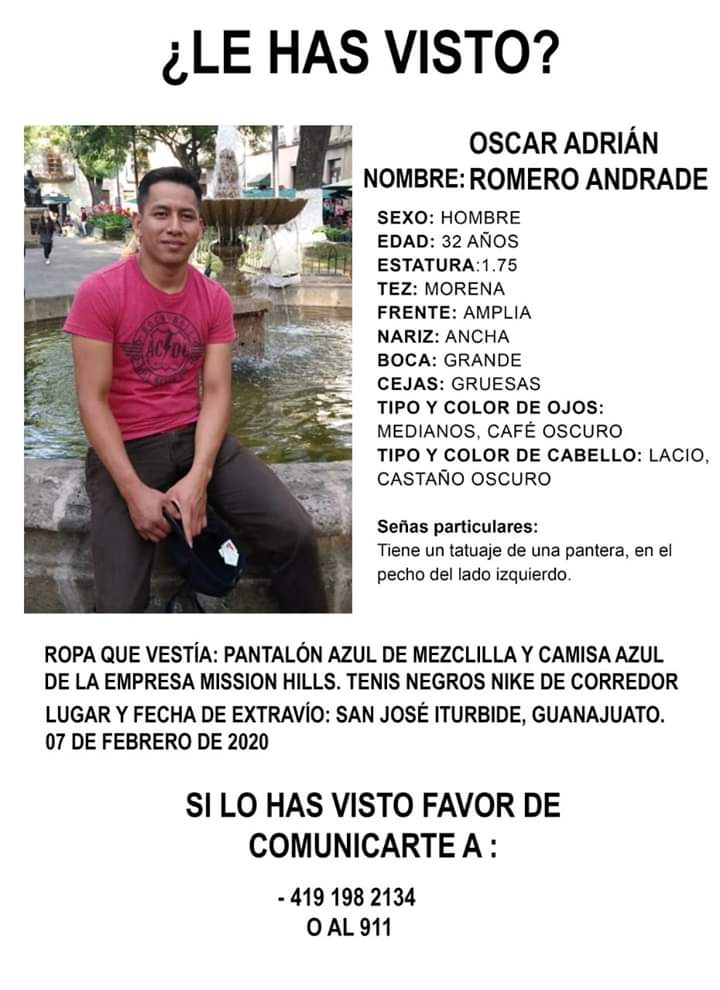Piden ayuda para encontrar a joven desparecido en Guanajuato.
