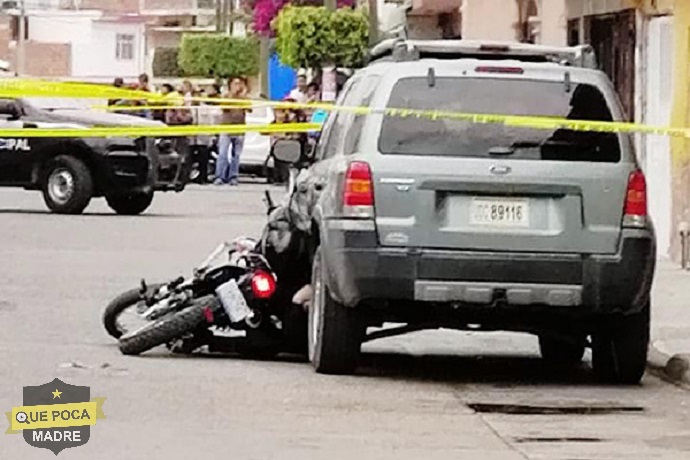 Asesinan a motociclista en Guanajuato.