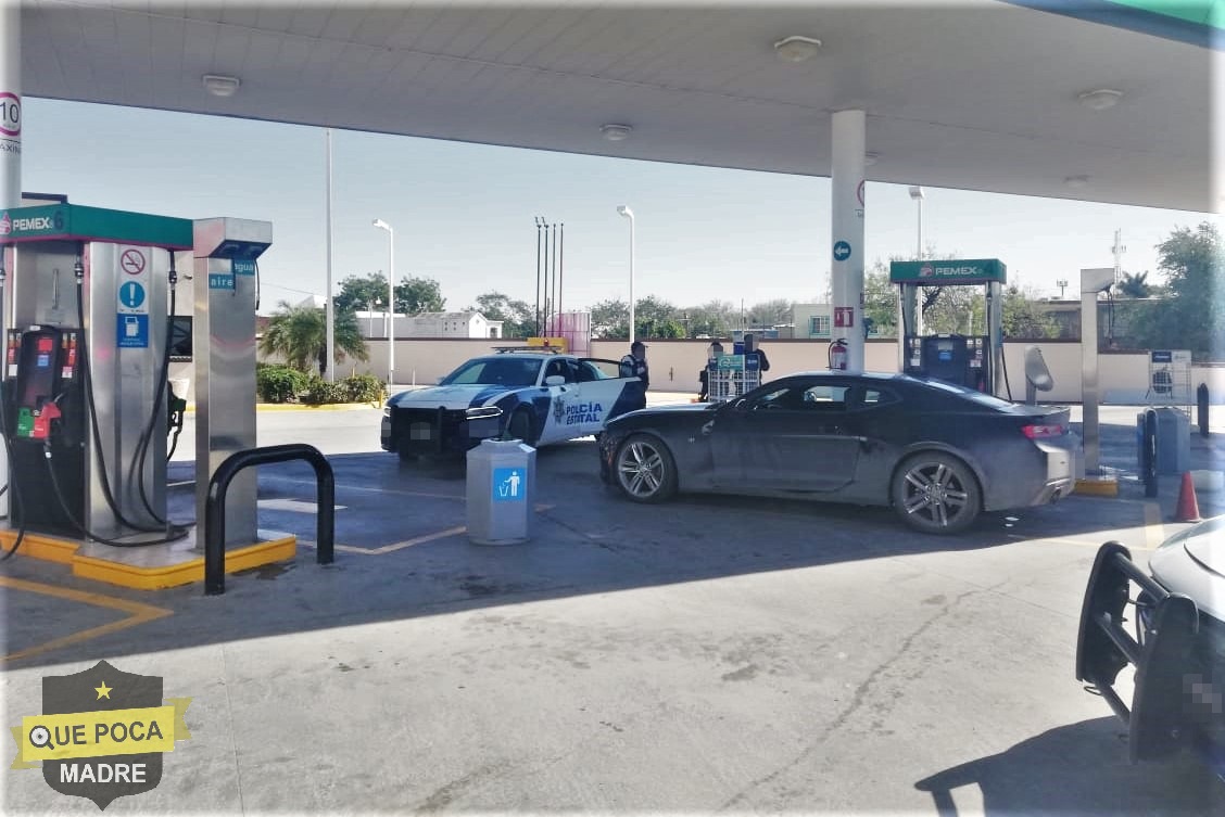 Detienen a hombre que conducía auto robado en Reynosa.