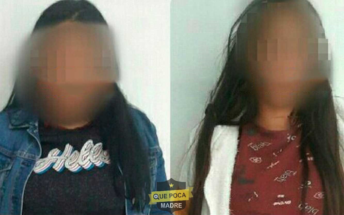 Detienen a dos niñas por robar celular en Ecatepec.