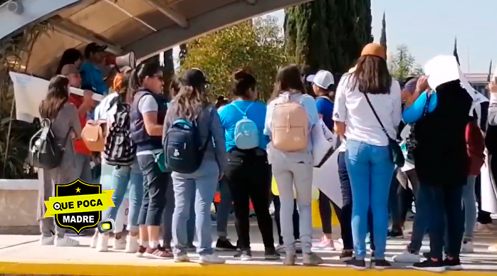 Estudiantes de la UPN en Puebla, exigen mayor seguridad a las autoridades.