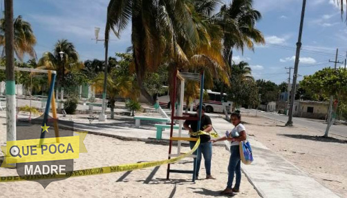 Clausuran espacios públicos y de recreación en municipios de Yucatán.