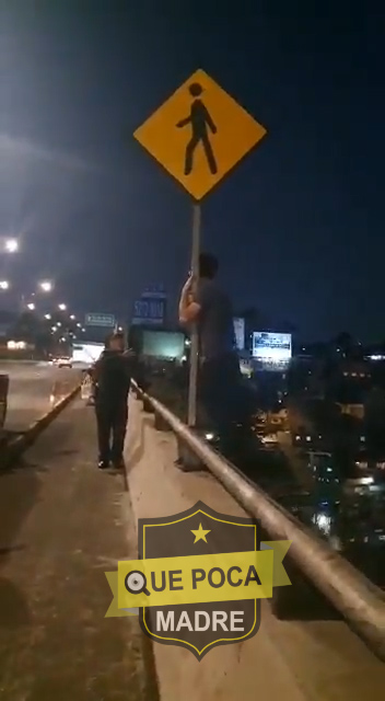 Se intenta aventar desde un puente en Santa Fe