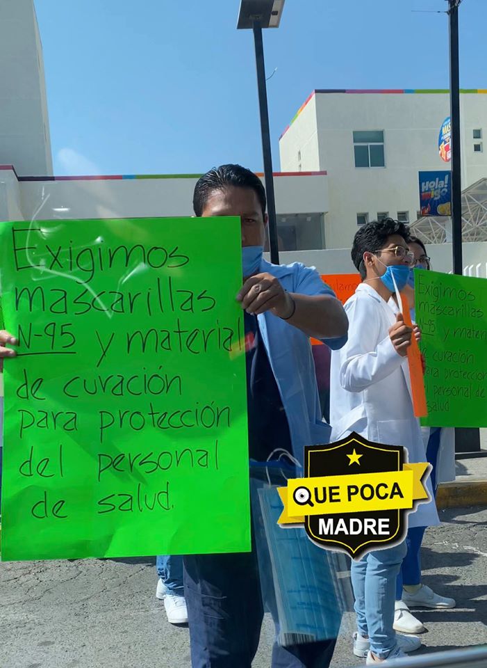 Nuevamente, médicos en Toluca piden mejores equipos para atender a pacientes con Covid-19.
