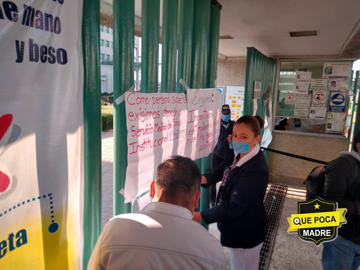 Trabajadores de hospitales en Toluca piden mejores condiciones para poder tratar a pacientes de Covid-19