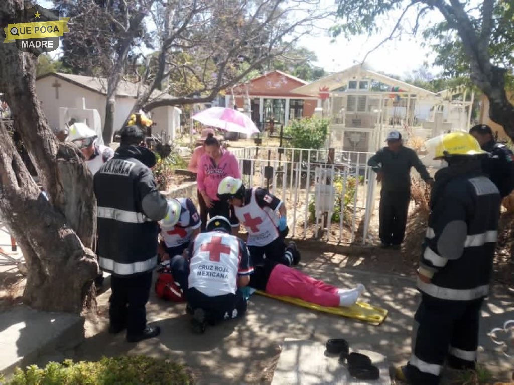 Mujer resulta herida tras caer a un pozo en Tlaxcala.