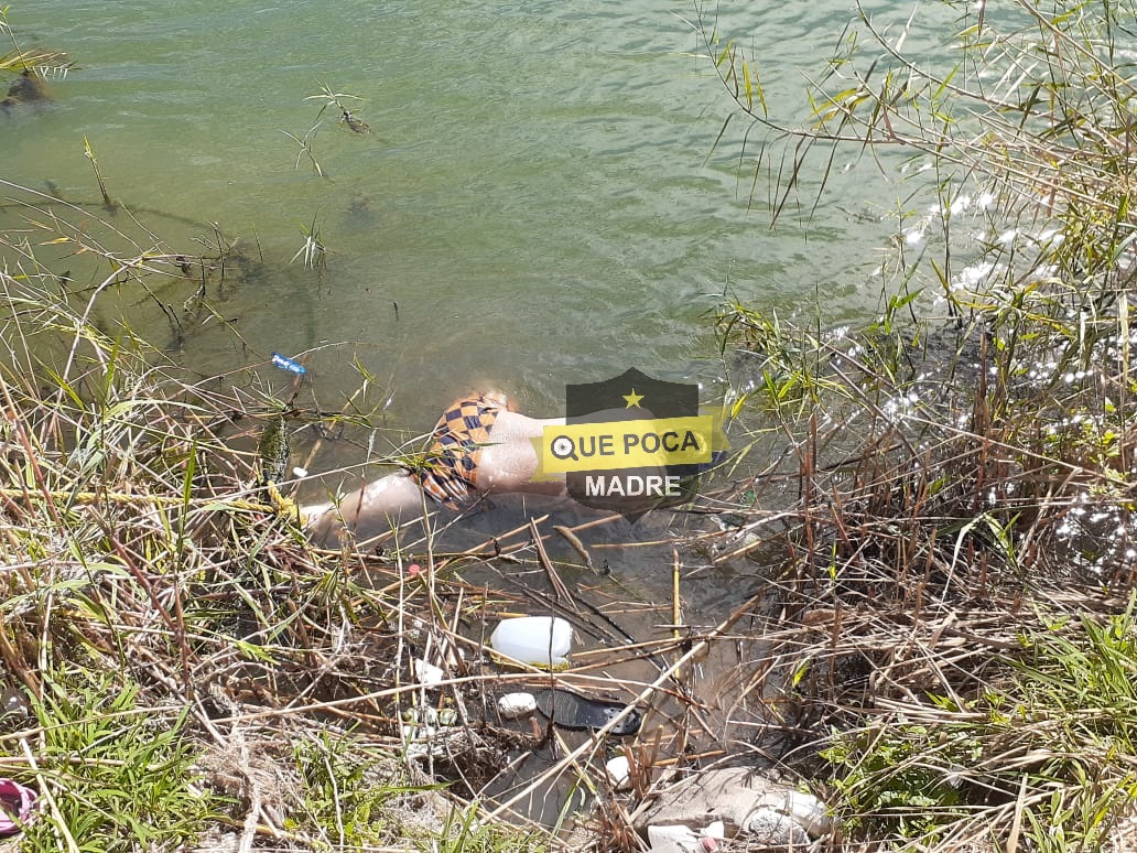 Encuentran cadáver flotando en aguas del río bravo en Reynosa.