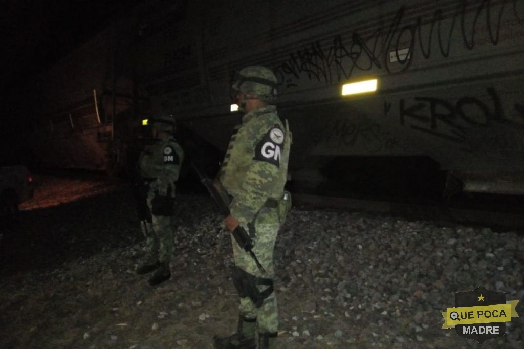 Guardia Nacional frustra otro intento de robo a tren en Tlaxcala.