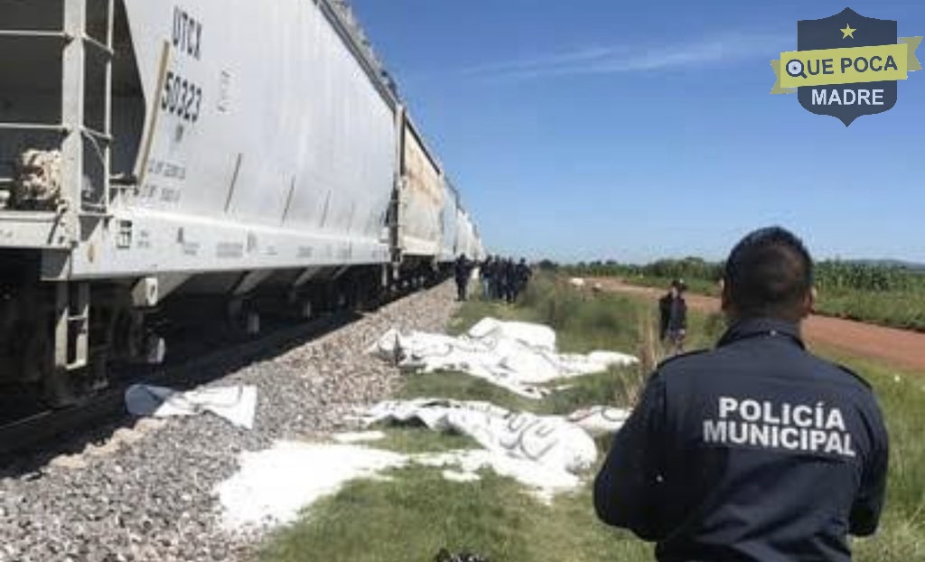 Delincuentes comenten robo a tren en Tlaxcala.