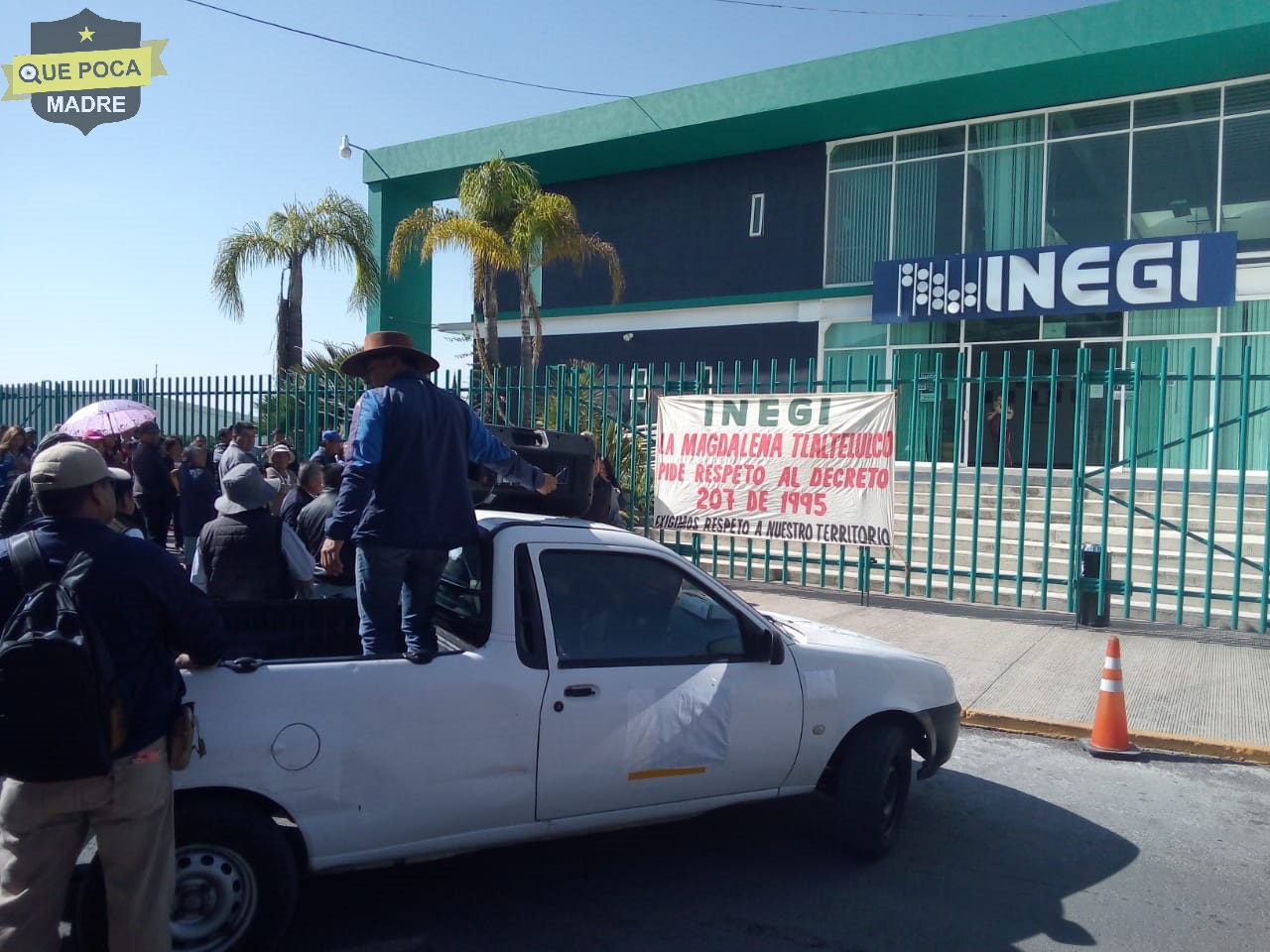 Protestan habitantes de Tlaltelulco por respeto de territorio.