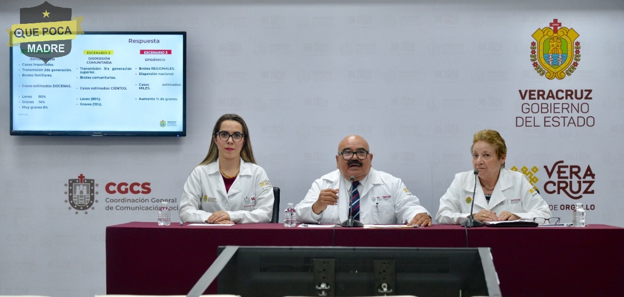 Confirman dos casos de Coronavirus en Veracruz.