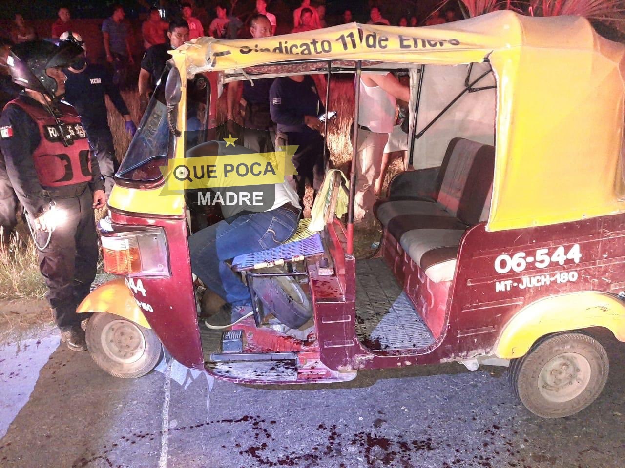 Asesinan a conductor de mototaxi en Oaxaca.