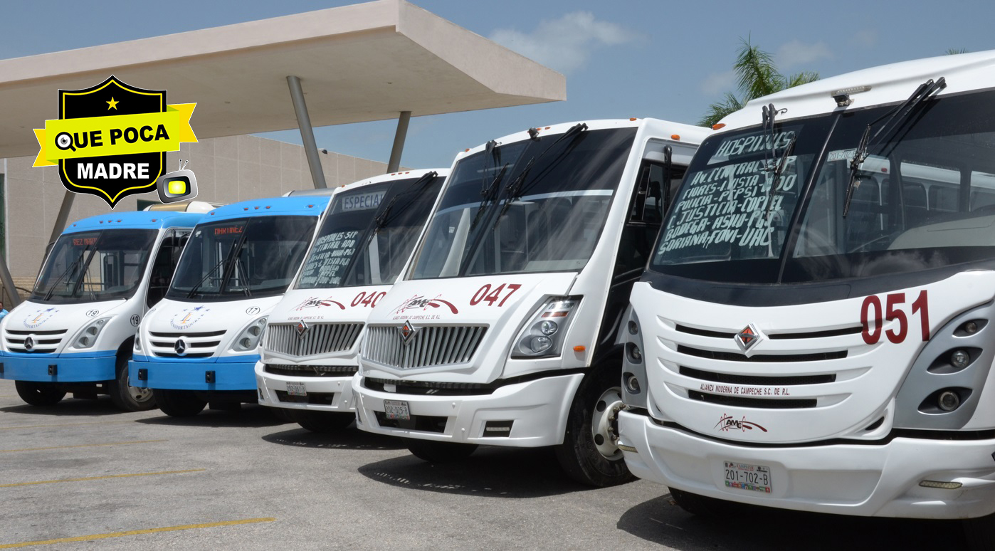 Reducirán unidades de transporte público en Campeche