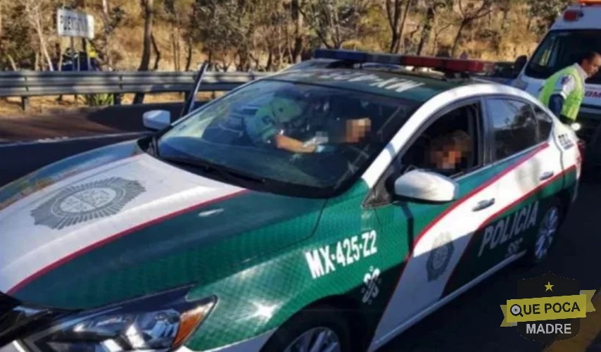 Atacan a policías de la CDMX en la Chamapa-Lechería.