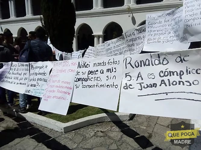 Alumnas de Facultad de Derecho de Universidad de Chiapas denuncian acoso.