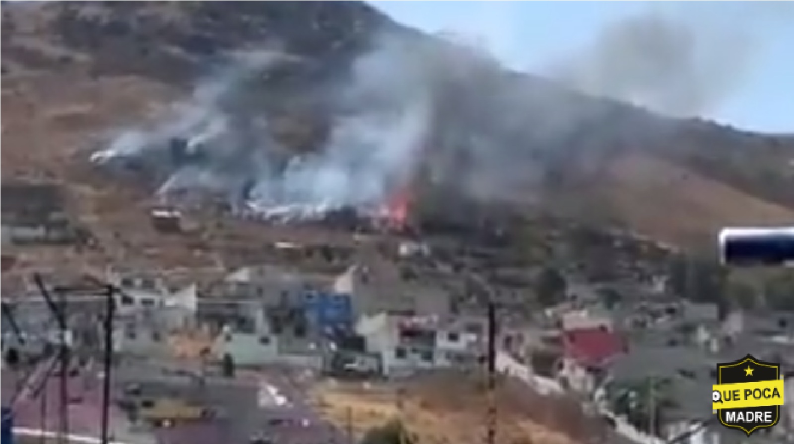 Captan Video del INCENDIO en Cerro del Chiquihuite en CDMX