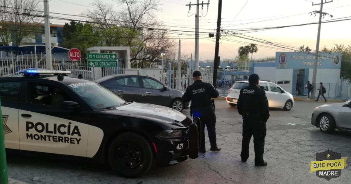 Vigilan Prepa en Monterrey por amenaza de tiroteo.