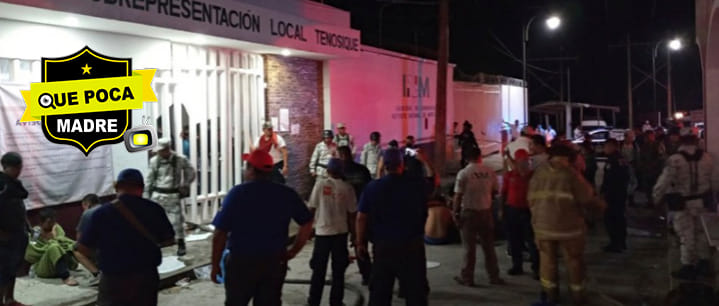 Migrantes centroamericanos se amotinaron en Tabasco; exigían su liberación y reptriación.