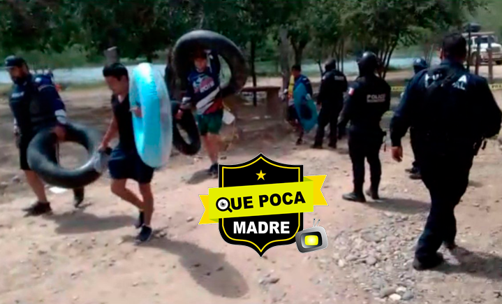 EN PLENA CUARENTENA, JÓVENES INTENTARON ACAMPAR EN EL RÍO TAMAZULA EN SINALOA.