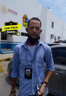 Detienen a hombre con placa aparentemente “falsa” de la fiscalía en Quintana Roo.