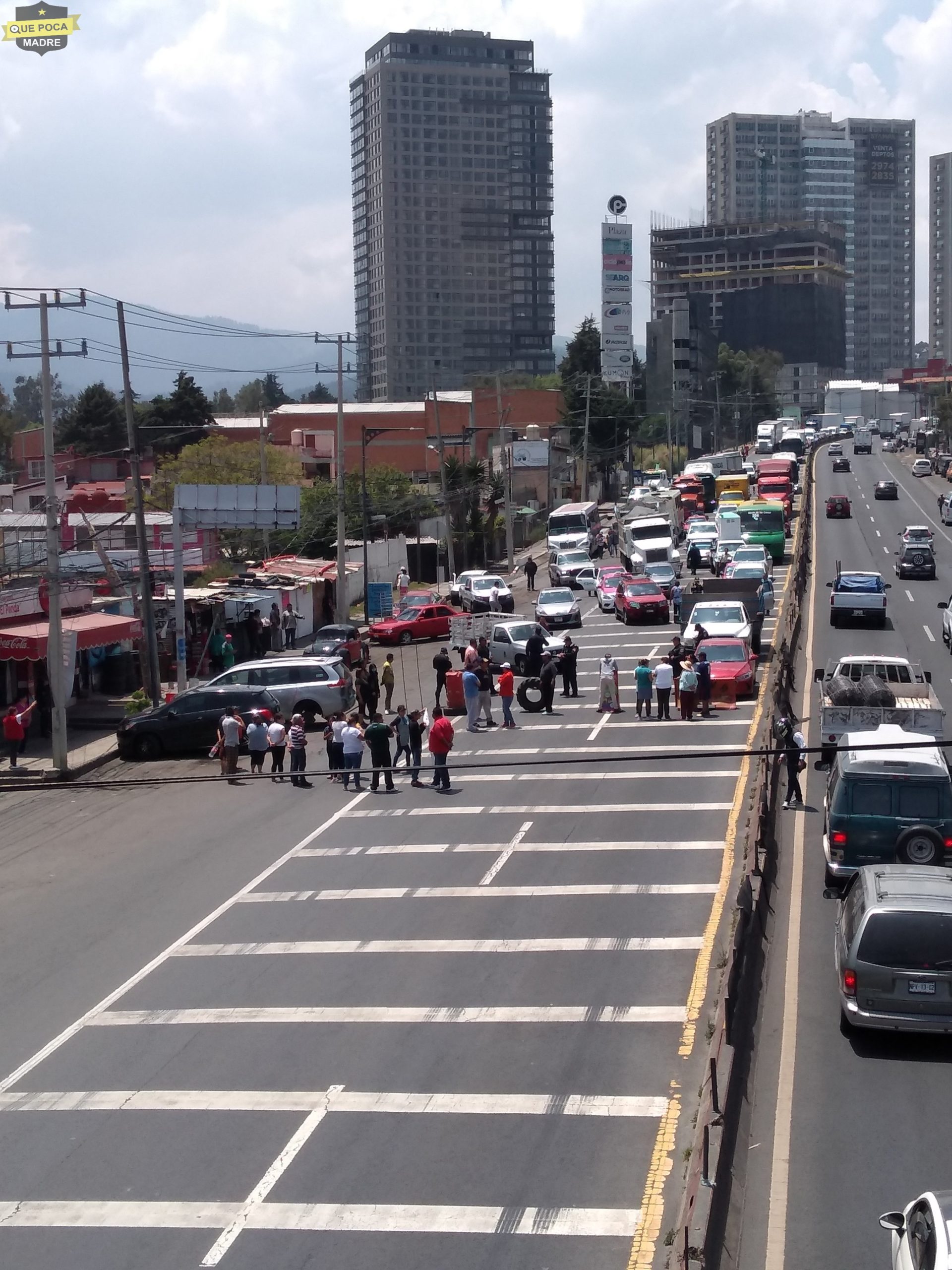 Protestan en Cuajimalpa por falta de agua.