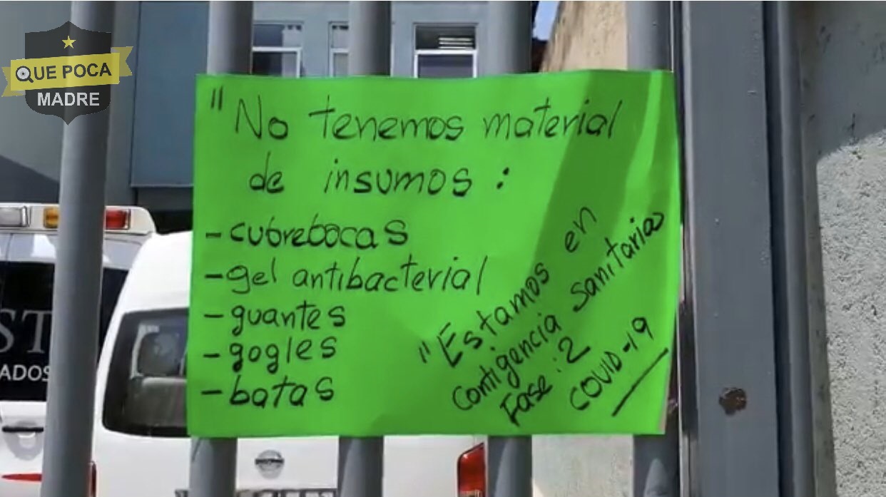 ISSSTE de Oaxaca denuncia falta de insumos antes Covid 19.