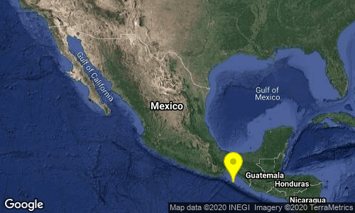 Se registra sismo en Chiapas.