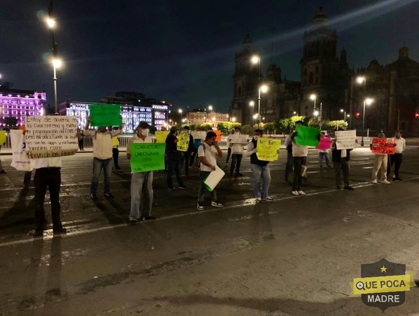 Choferes de aplicación piden apoyo por contingencia en la CDMX.